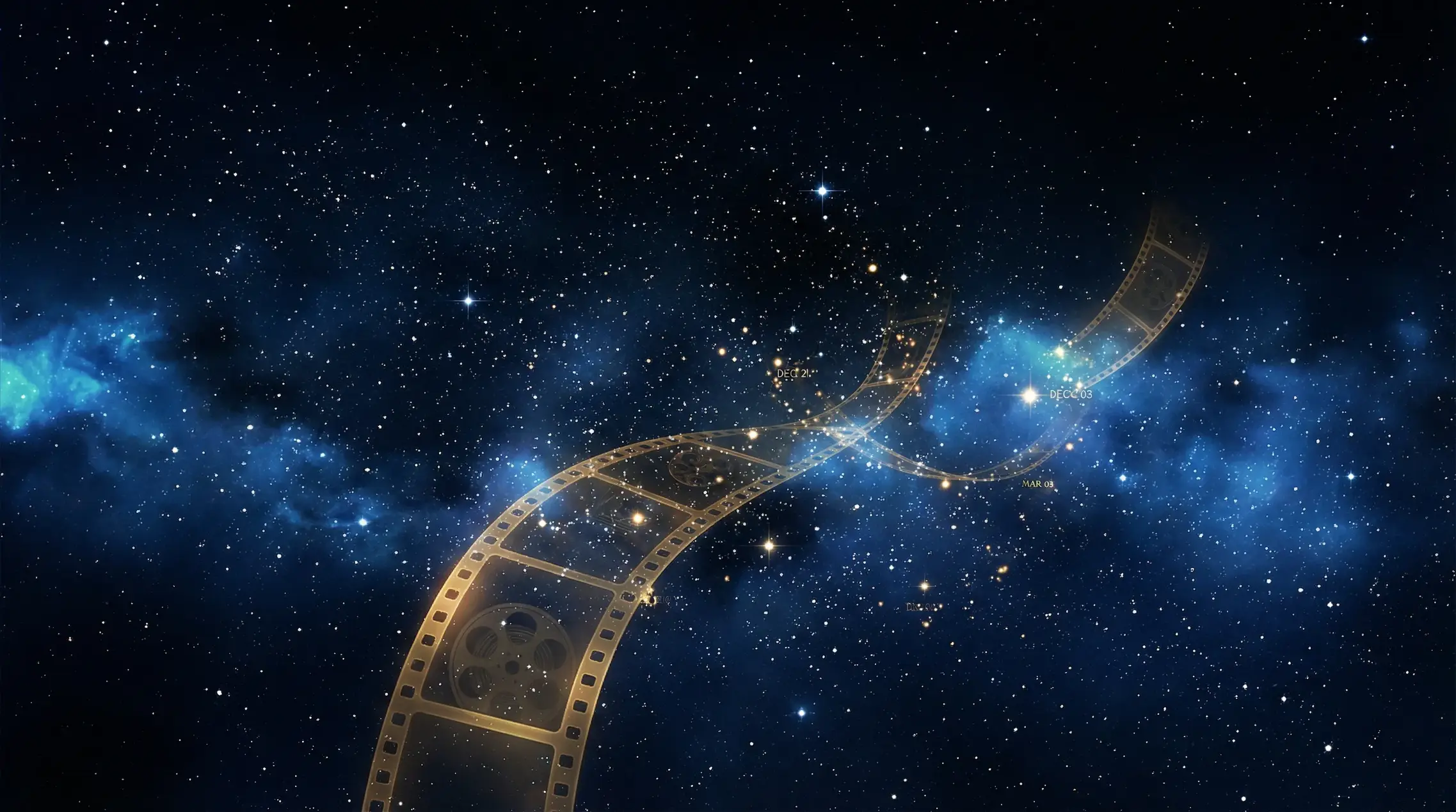 h动漫 全球首映星空时间轴背景